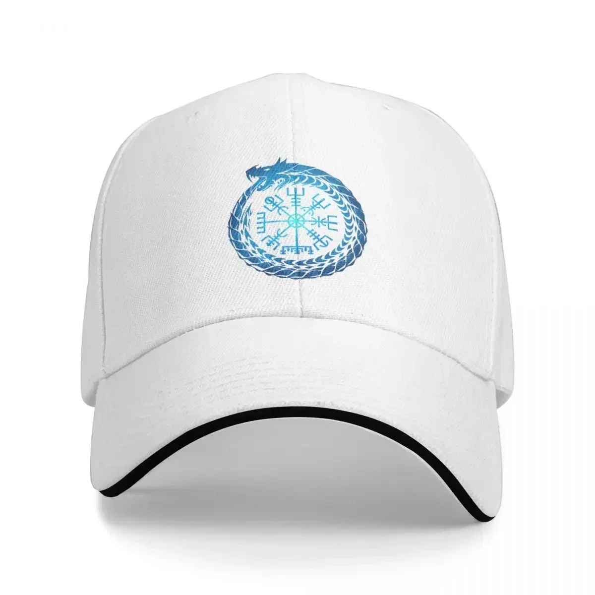 Vegvisir Jormungandr World Serpent Unisex Caps Outdoor Trucker Baseball Cap Breathable Hat Customizable Polychromatic Hats