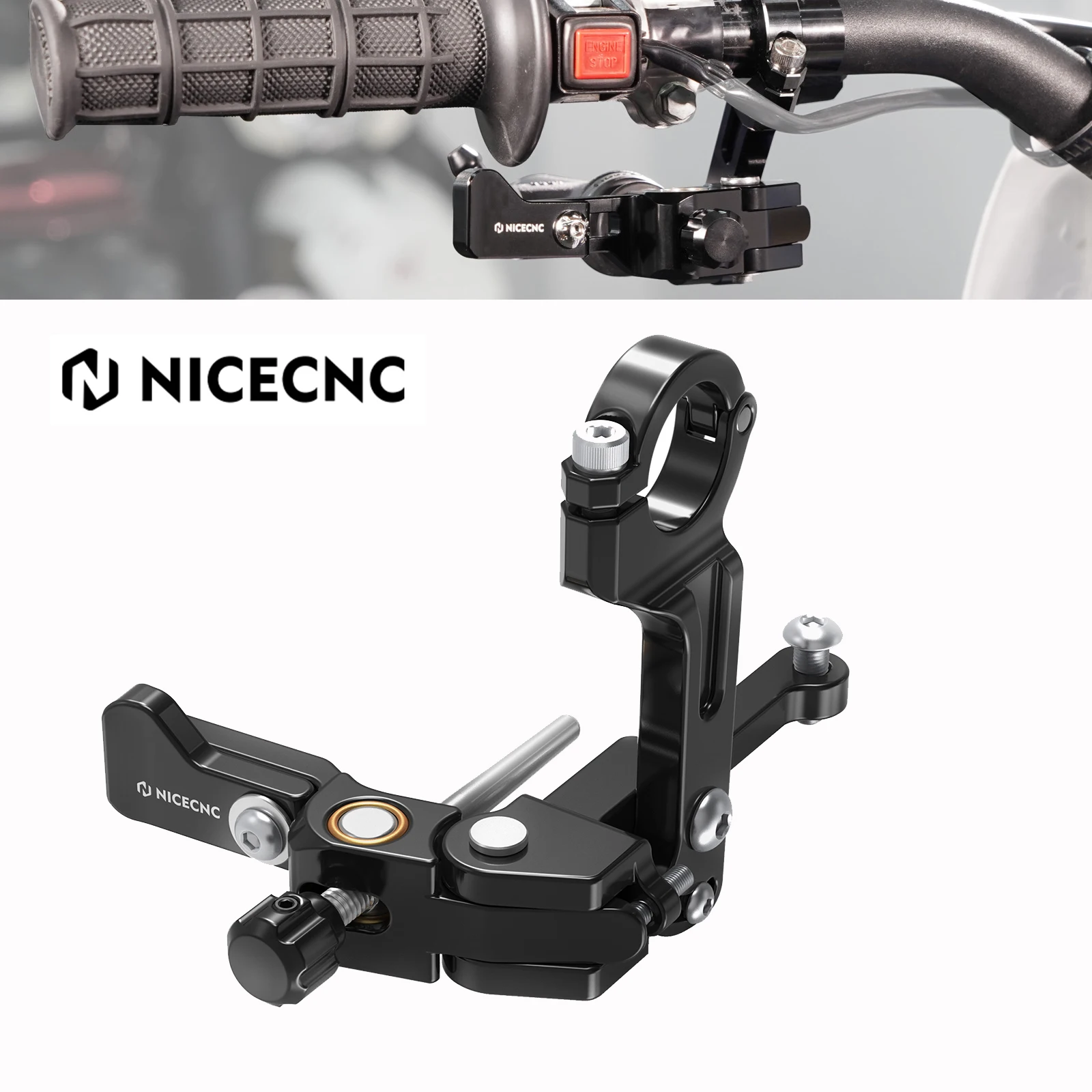 For KTM EXC 300 TPI SX125 EXC-F 350 SHERCO For Husqvarna TE300 GasGas EC300 Beta RR300 Honda Yamaha Left Thumb Brake Assembly