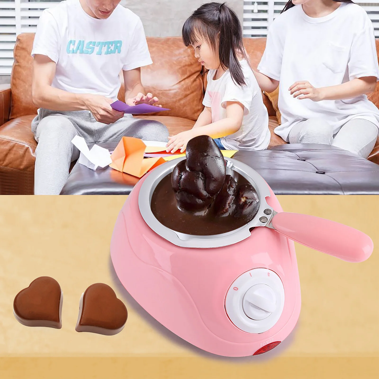 

Chocolate Melting Pot Chocolate Melting Tool Electric Chocolate Candy Melting Pot Melter Machine Kitchen Tool with DIY Mould Set