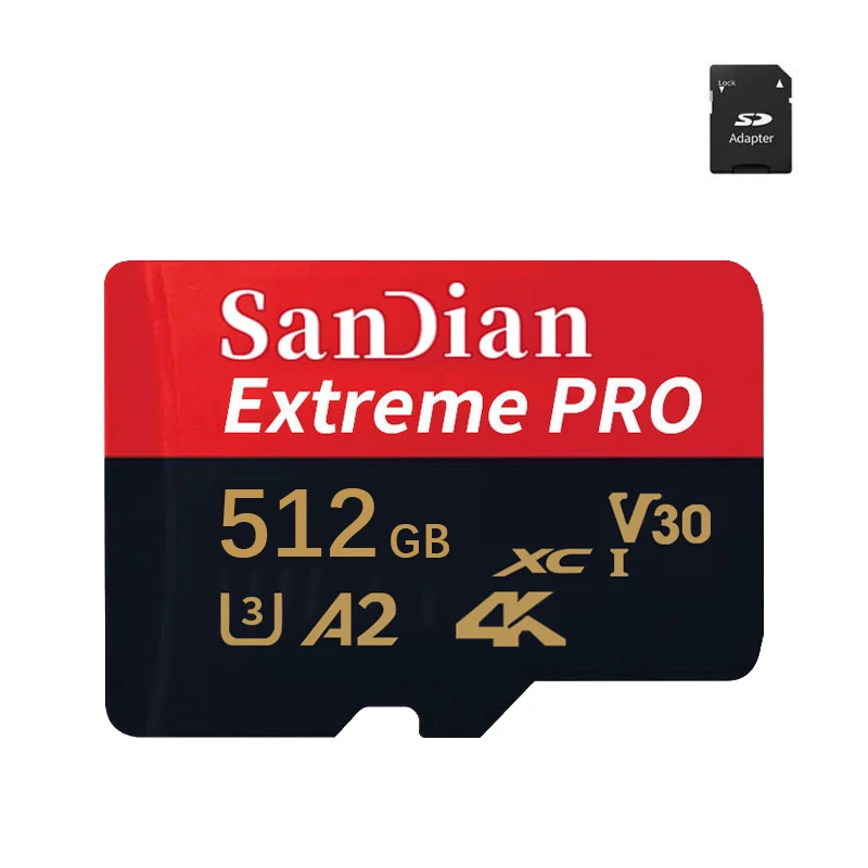 Extreme Pro Memory Cartão SD, Flash Card, U3 V30, 4K, 1TB, 512GB, 64GB, 100M, 128GB, 256GB, UHS-I, Class10, 32GB para SLR 3D, DV, câmera