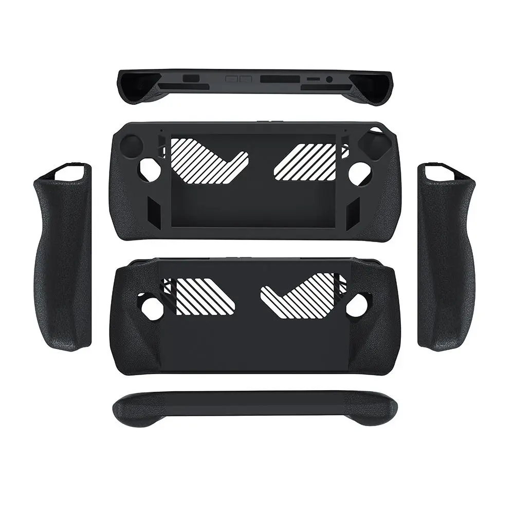 Soft Protective Case Game Accessories Shockproof Rocker Caps Anti Slip Silicone Back Cover for ASUS ROG Ally Full Protection