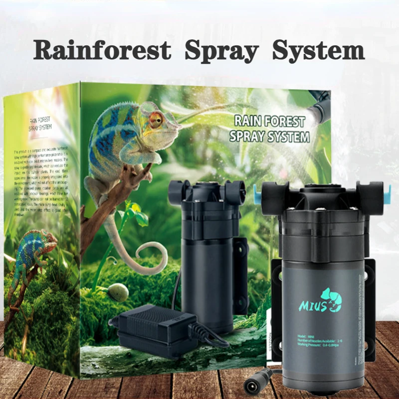 MIUS Rainforest Misting Spray System Reptile Fogger Kit Greenhouse Garden Irrigation Tools Terrarium Spraying Device Misting