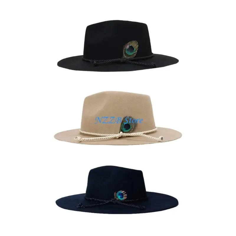 

T21F Wool Fedoras Hat Breathable Material Comfortable Fit For Daily Wear Travel Outdoor Activities And Special Event