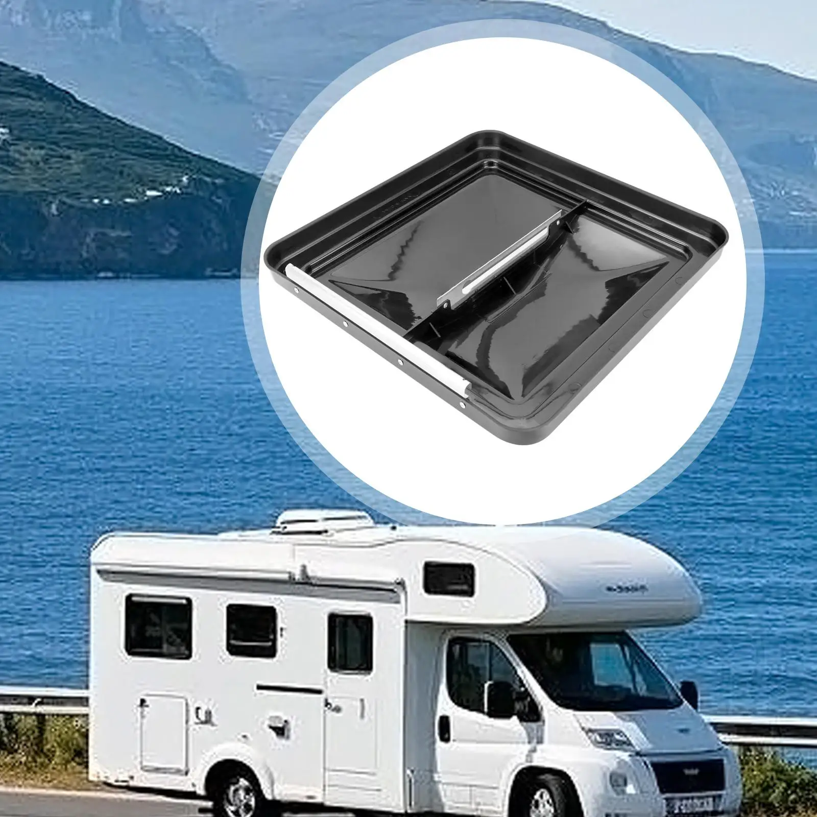 

Top Roof Vent Cover Ventilation Panel Universal Replacement Easy Installation PP Sun Rain Protection for RV Motorhome