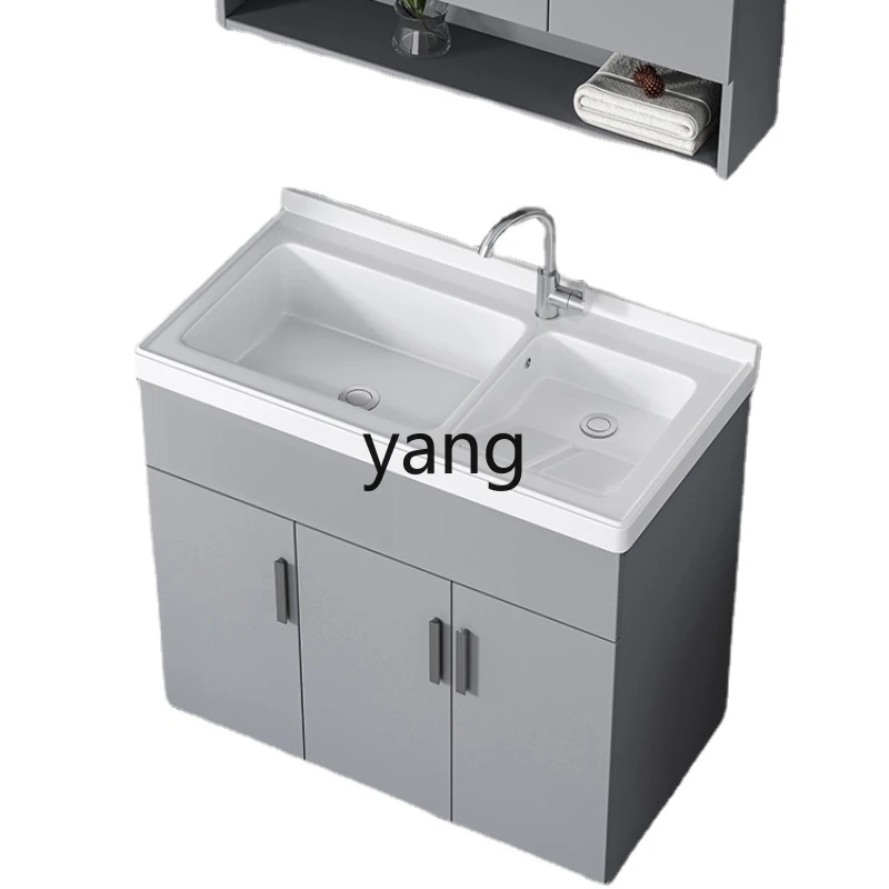 

Yhl Double Basin Wash Wardrobe High Temperature Ceramic Basin Integrated with Washboard Laundry Tub Laundry T