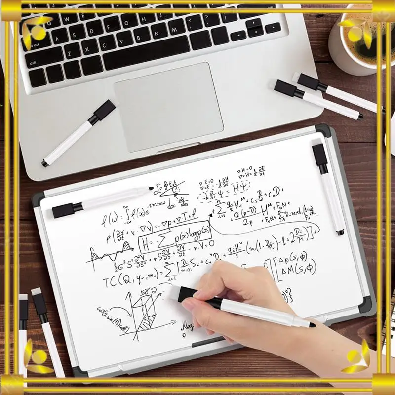 قلم سبورة بيضاء مغناطيسي قابل للمسح، 48 عبوة من علامات السبورة البيضاء مع غطاء ممحاة