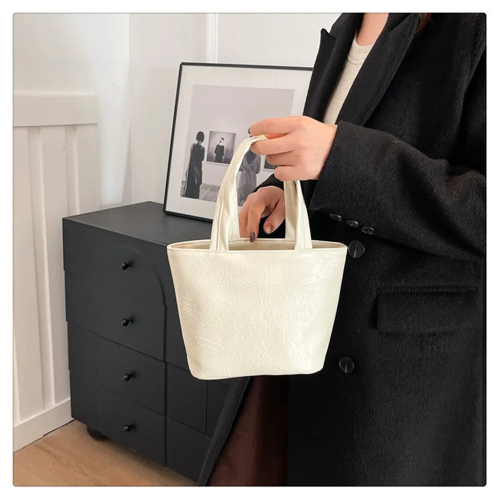 

Mini Top-handle Bags Pu Leather Hand Small Handbags Women Shoulder Shopping Bag Luxury Designer Tote Shopping Top Handle Bag
