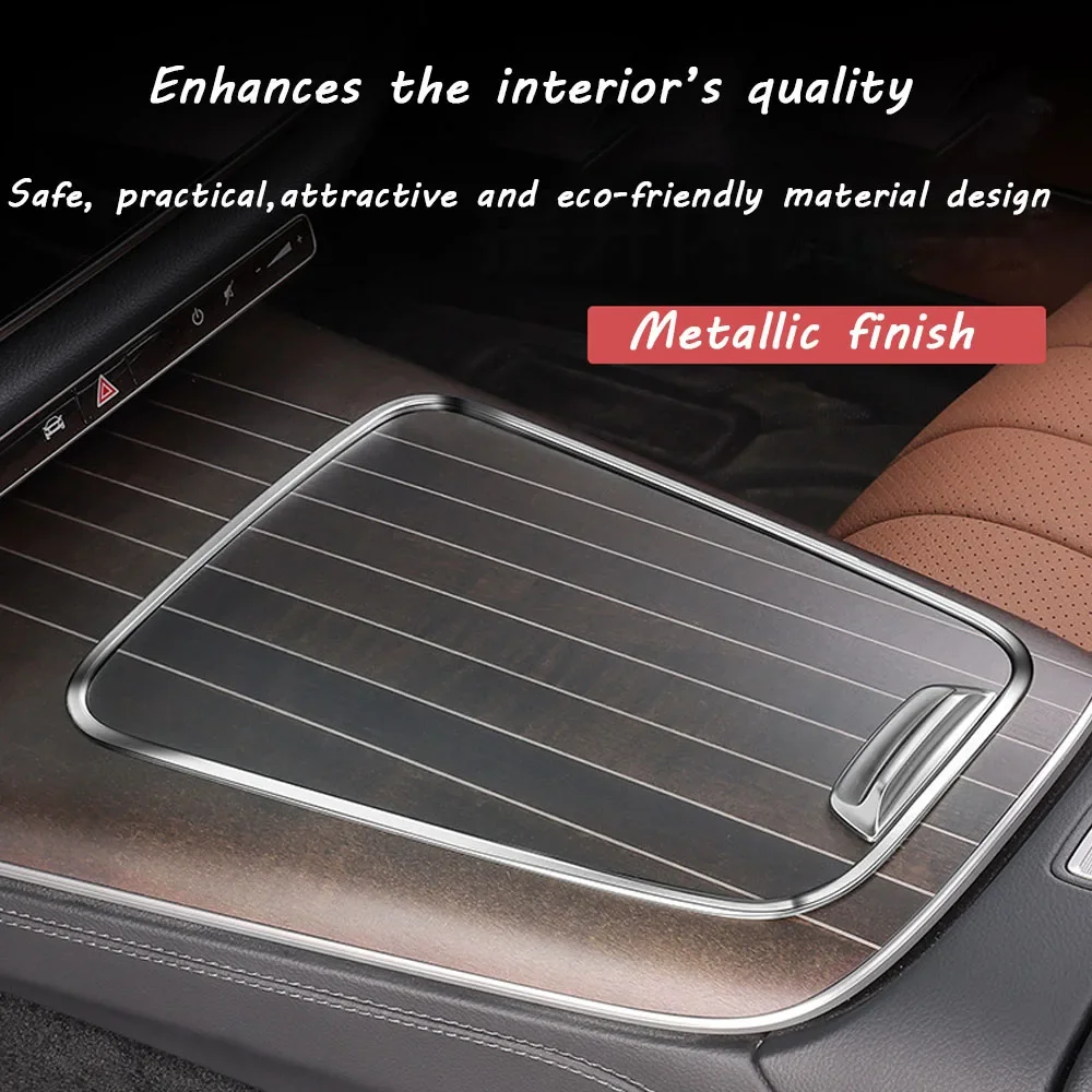 For Mercedes-Benz E-Class W214 V214 2024-2026 Center Console Edge Trim Protective Cover Anti Scratch Interior Car Accessories