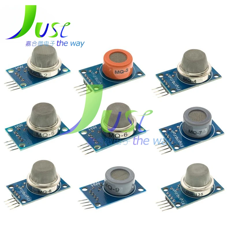 MQ2 MQ3 MQ4 MQ5 MQ6 MQ7 MQ8 MQ9 MQ135 MQ131 MQ811 TGS822 Detection Smoke methane liquefied Gas Sensor Module for Arduino Starter