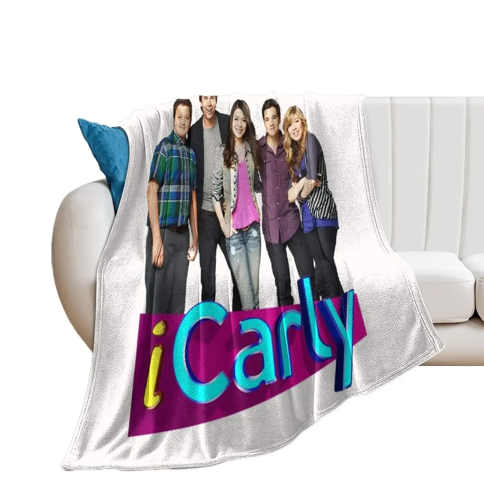 ICarly Nice friends Throw Blanket Blankets Sofas Of Decoration Flannel Fabric Luxury St Blankets