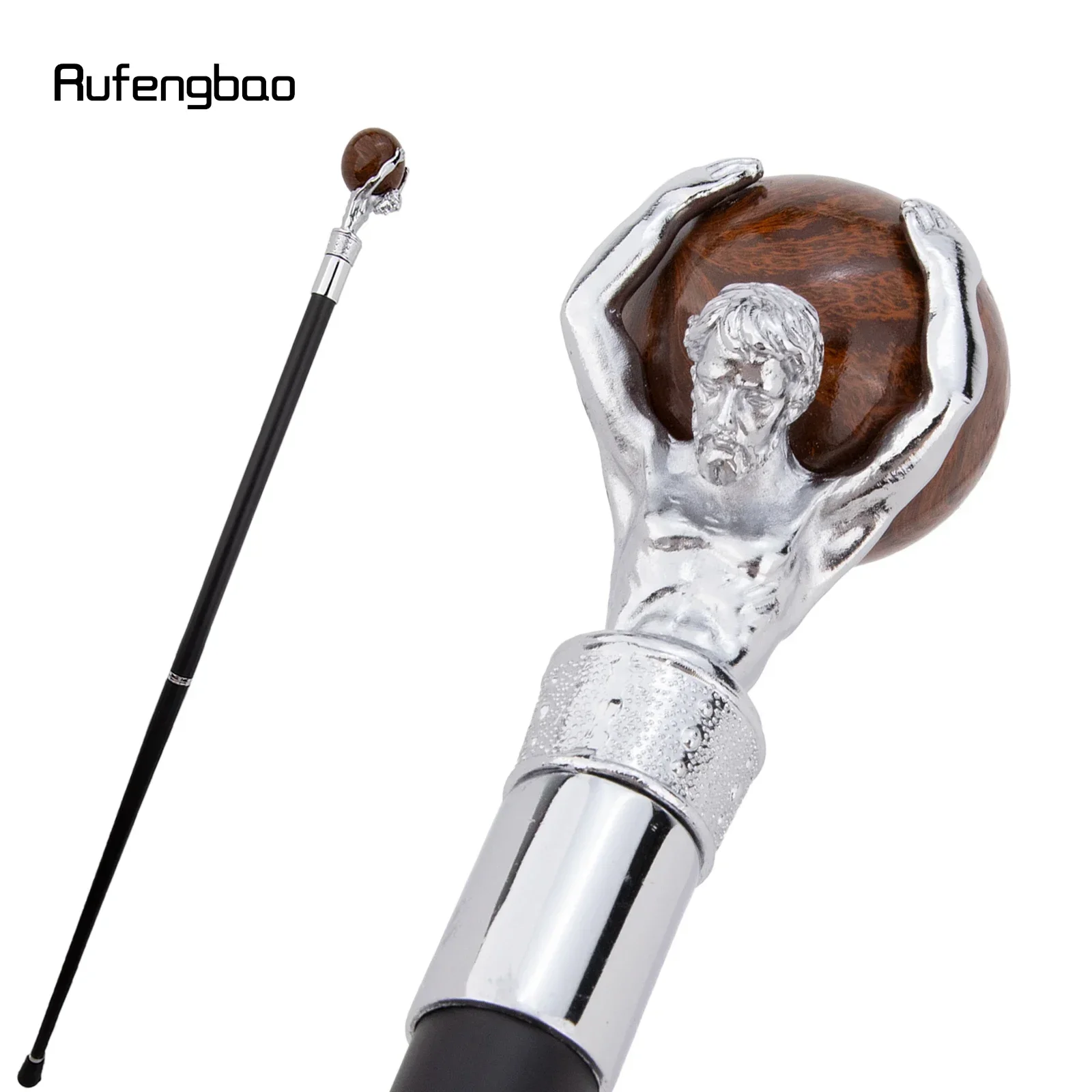 

Белый человек с мячом, белая трость, модная декоративная палочка для косплея, стимпанка и повседневного использования, 93 см