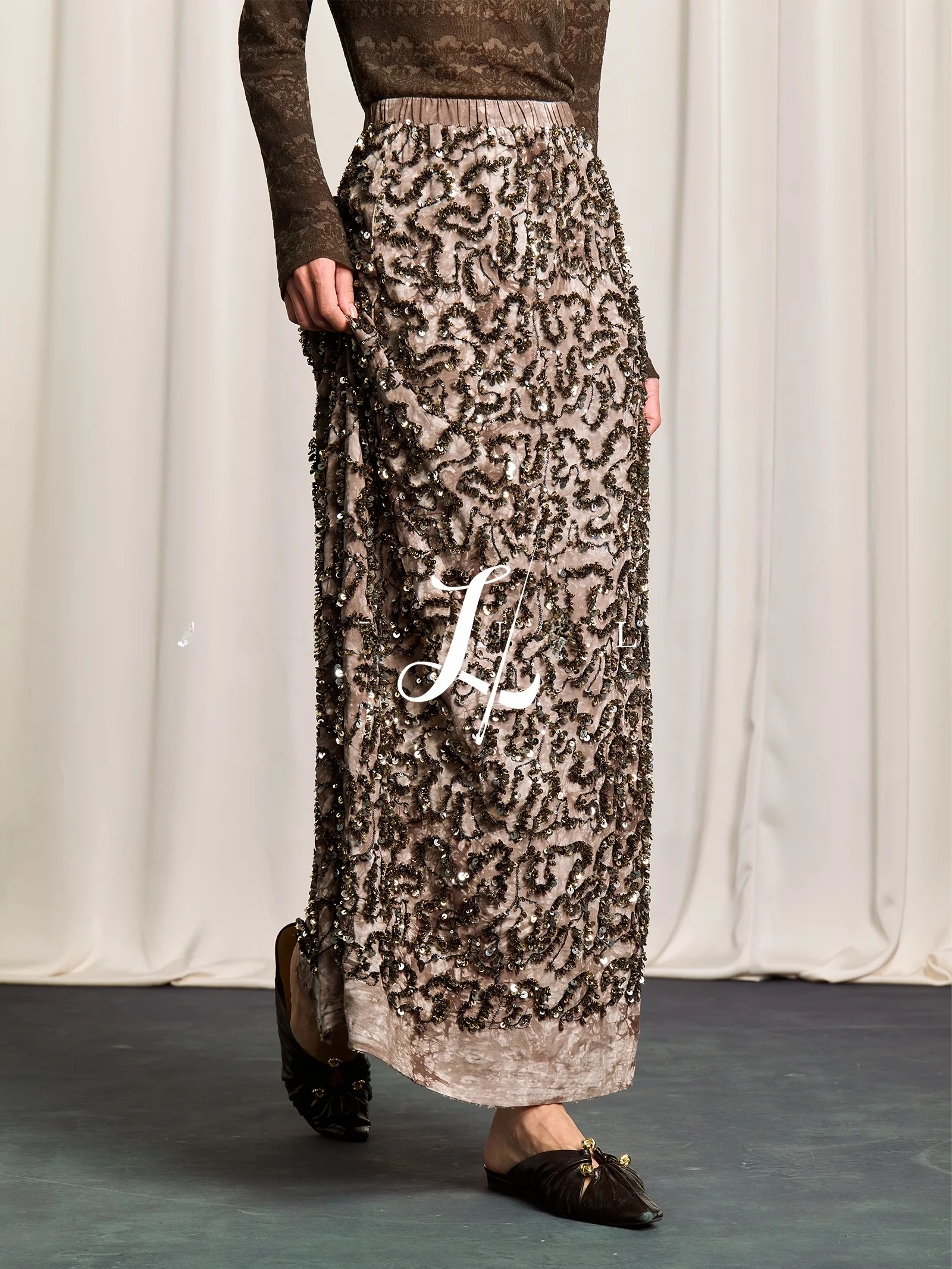 

Весенняя новинка: Женская теплая трикотажная кофта из шерстяной смеси с длинным рукавом, кружевом и воротником-стойкой, тонкая, для ношения под одеждой