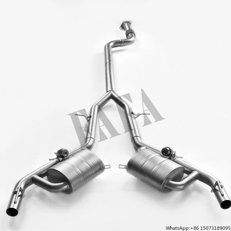 

Высокопроизводительная выхлопная система для автомобилей 2.0T: средняя и задняя секции, электрический клапан, глушитель, выхлопная труба