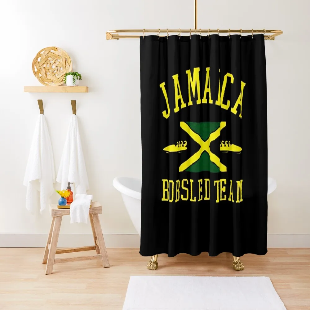 

JAMAICA BOBSLED TEAM Shower Curtain Bathroom Accessorys Luxury Bathroom Shower For Bathroom And Shower Curtain