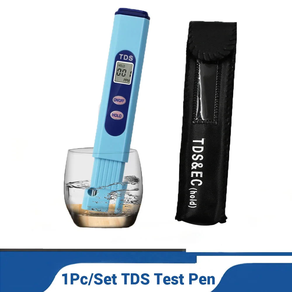 

1Pc/Set Portable Blue TDS Value Test Pen Drinking Water Quality Test Mineral Impurities Hardness Of Purified Water Detector