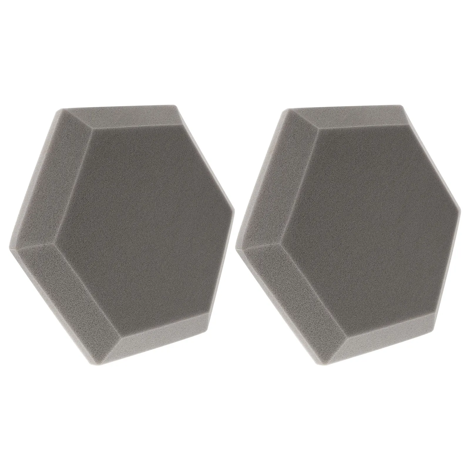 

Hexagon Sound Proof Wall Panels Sponge Grey High Density Flame Retardant Noise Reduction Mat Sound Insulation