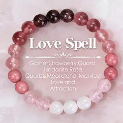 Love Spell Natural Stone Bracelet For Women Men Luck Money Protection Health Crystal Citrine Tiger's Eye Bracelet Wholesale