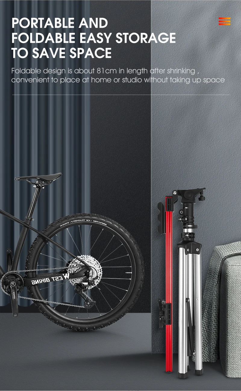 WEST BIKING Professioneller Mechaniker-Fahrradreparaturständer MTB Rennrad-Wartungsständer Faltbarer Verstellbarer Fahrrad-Waschständer – Detail 8