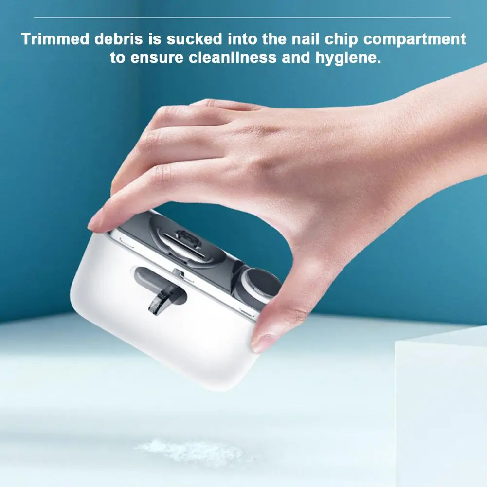 Electric Nail Clipper for Toenails Dual Speed Electric Toenail Clipper with Type-c Charging 2 1 Nail Trimmer Polisher Variable