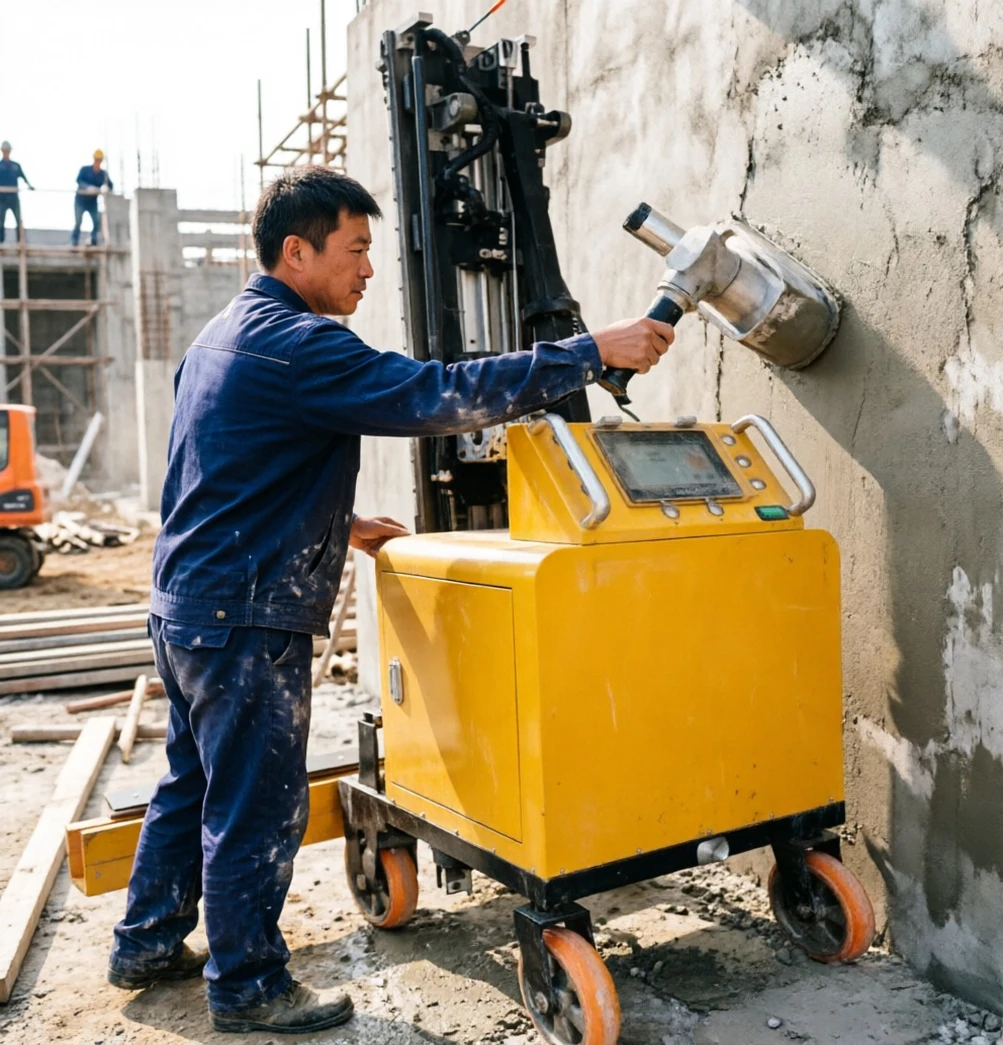 Mortar Screeding Robot Vertical Self Lifting Chassis Intelligent Control Apartment Interior Cement Render Equipment