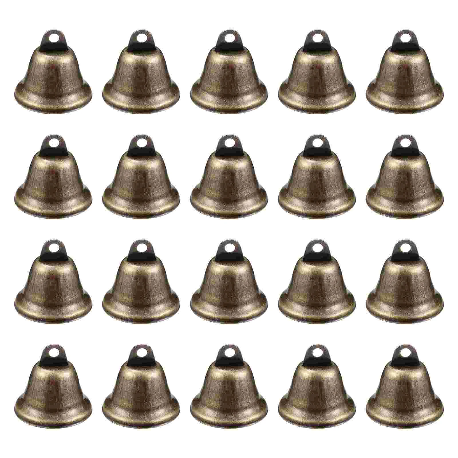 Supvox 20pcs 38mm Copper Bells Metal Hand Bells with Crisp Sound Bell Pendants for Party Decoration