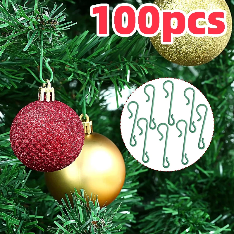 

Рождественский орнамент, подвесные крючки, держатель, подвеска в виде рождественской елки, шар, мини S-образная вешалка, Новый год 2026, украшение для дома, комнаты и вечеринки