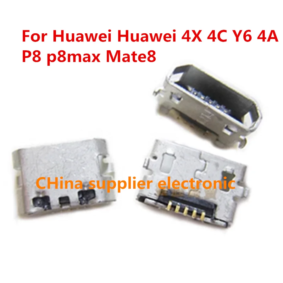 20-200pc USB Jack Charging Port Data Port Tail Plug Connector For Huawei Huawei 4X 4C Y6 4A  P8 p8max Mate8 C8817 Max Lite Pro