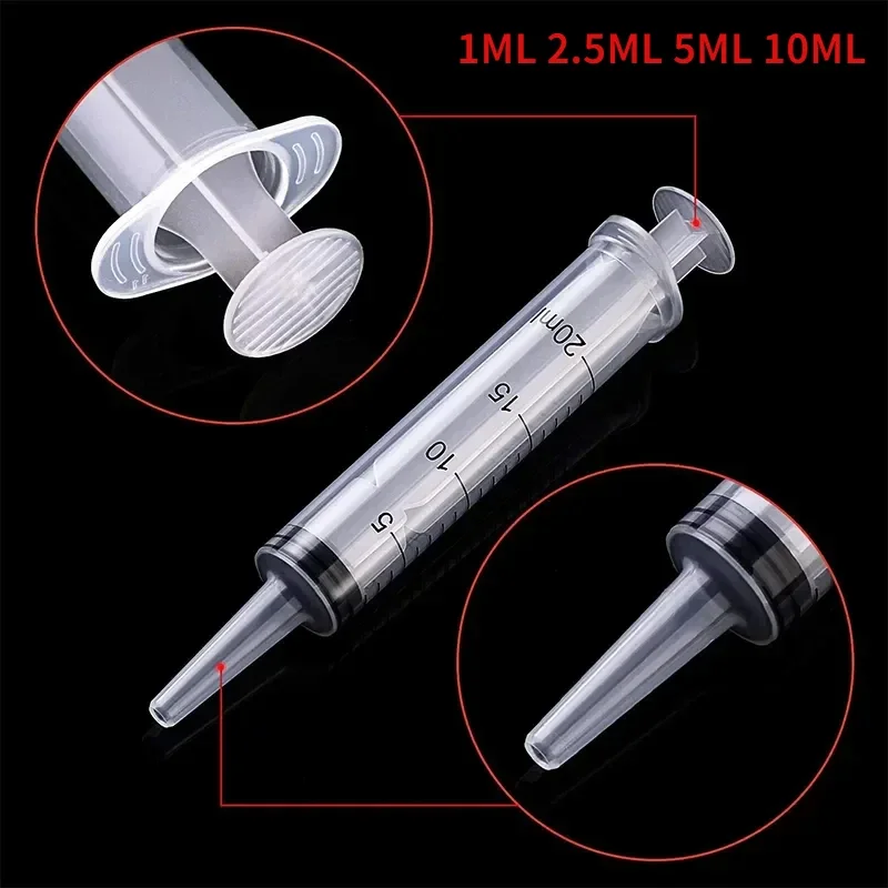 1ml-500ml Plastic Luer Lock Syringes hydroponics Syringe Tools Sampler Measuring, Refilling, Filtration, Lab Use