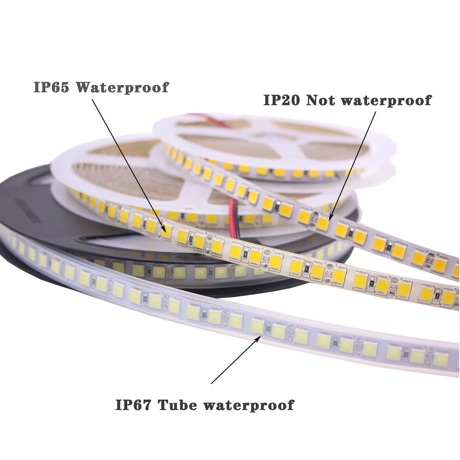 5m 600 LED 5054 Highlighted LED strip, 12V flexible light 120 led/m High brightness LED strip white/warm white