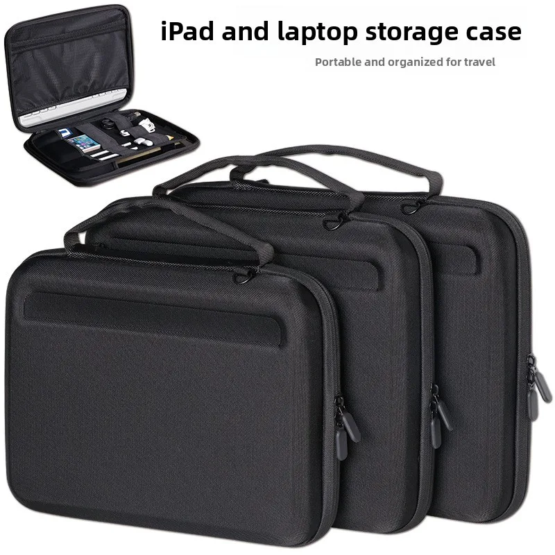 new-portable-handheld-eva-waterproof-ipad-multi-size-tablet-computer-bag-hard-storage-case-digital-accessories