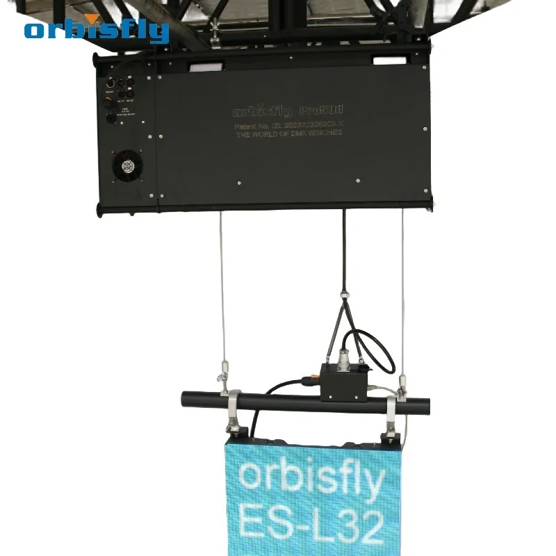 Kinetic Lighting 50KG Dmx Winch LED Lifting 80kg/100KG/150KG  Winches Hoist  Dmx Winch LED Screen Stage Lighting