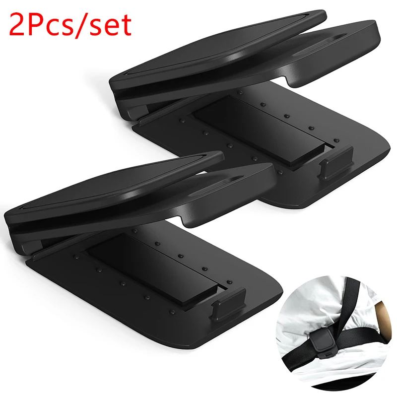 2Pcs Car Seat Belt Adjuster Stopper Strap Clip Shoulder Next Belt Locking Lengthen Joint Buckle Protection Accessories