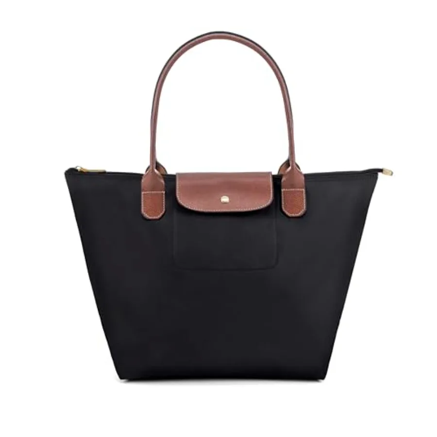 Tote Bag for Women Foldable Shoulder Bag Nylon Weekend Hobo Handbag