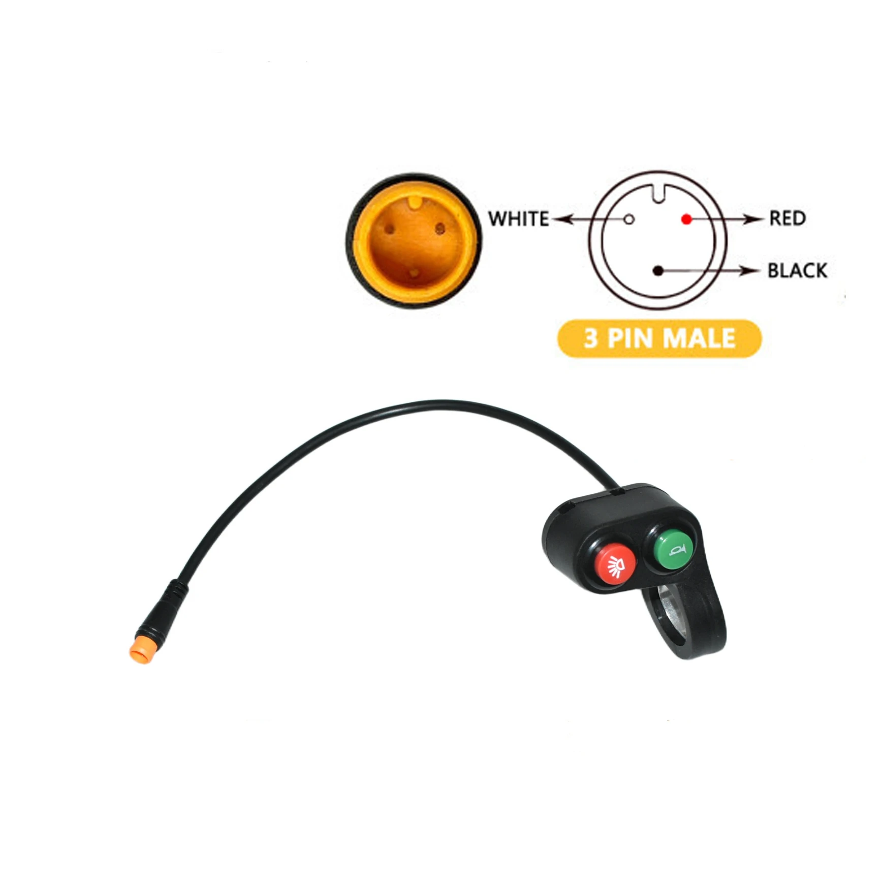 Electric Bicycle Handlebar Switch Electric Vehicle Speaker Lights And Switch Buttons Electric Scooter Cycling Accessories