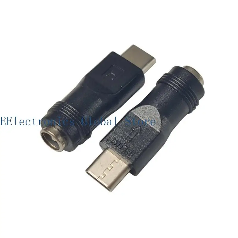 462B USB C Power Adapter  Type C Male To DC5.5x2.1mm Female Adapter For Stable Power Connection Power Conversion Adapter