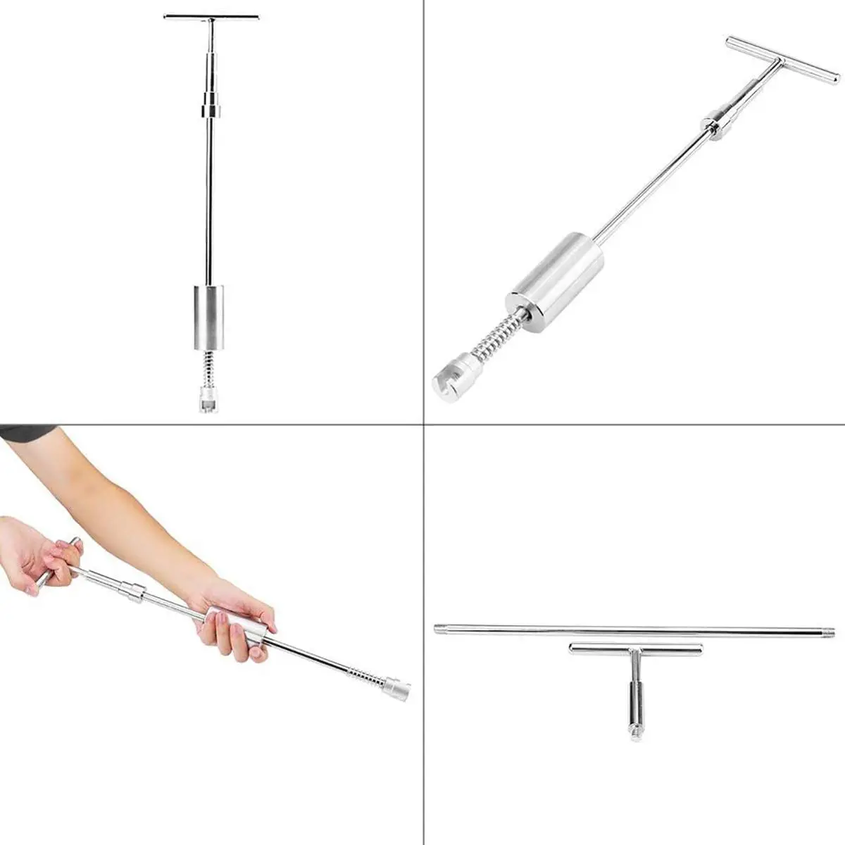 Car Dent Repair Kit, Get Professional Results With Our Metal T-Handle Puller and Plastic Glue Tabs! (Without a Glue Gun)