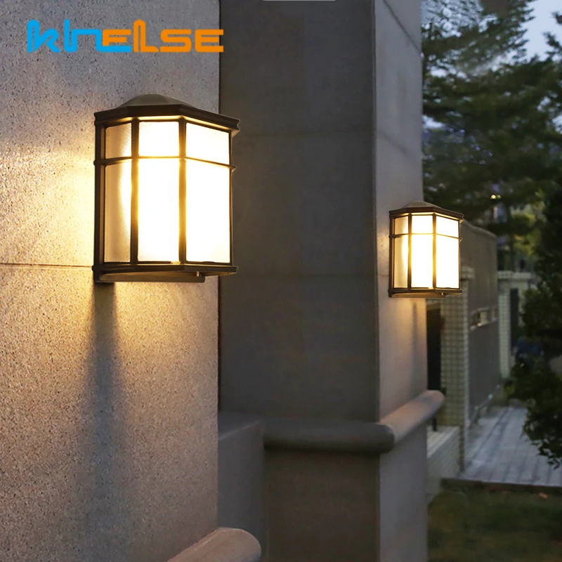 Lámparas de pared LED Retro para exteriores, accesorio de iluminación Industrial, impermeable, Estilo Vintage, E27, para jardín, calle, porche y