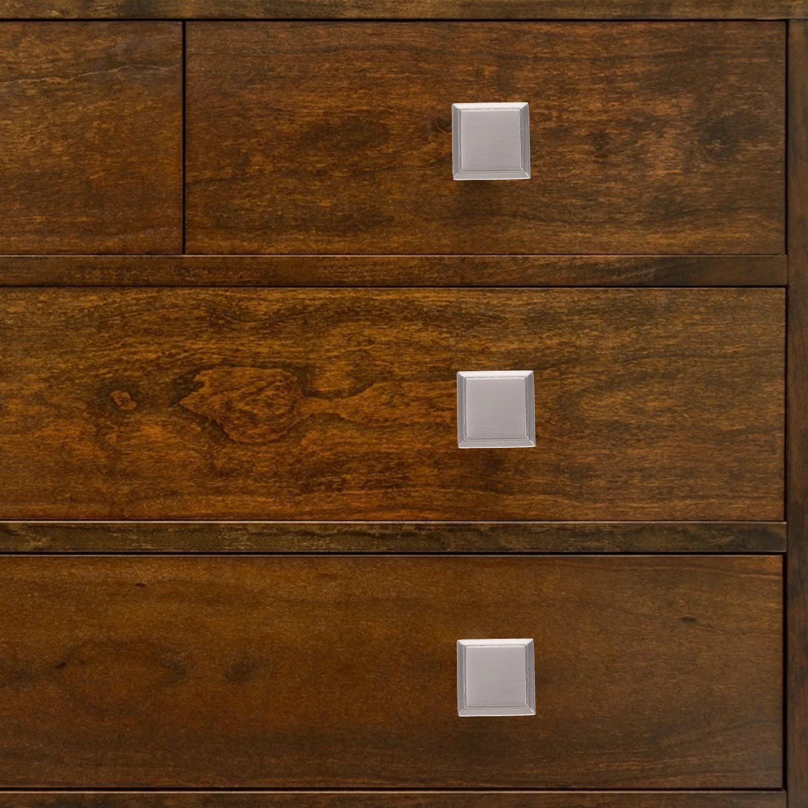 

6pcs Golden Handle Drawer Handles Cabinet Pulls Zinc Alloy Square Wardrobe Door niture Knob Rust Resistant Home Office