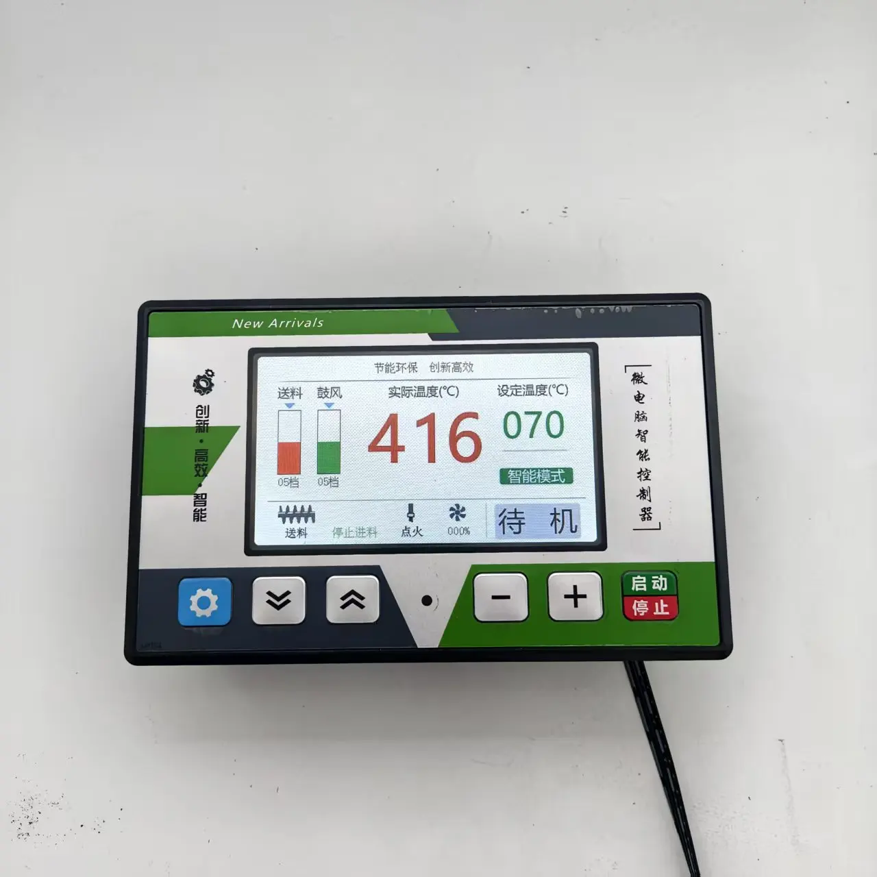 163 LCD Screen 4.3 Inch Biomass Pellet Burner 4 Channel Controller