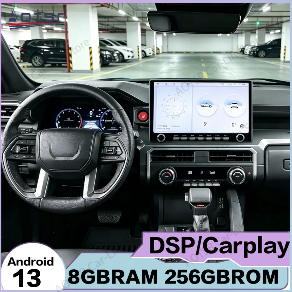 

For Toyota Tacoma 4Runner 2024 2025 Android Multimedia Car Radio Car GPS Navigation Audio Stereo Head Unit Smart Screen Carplay