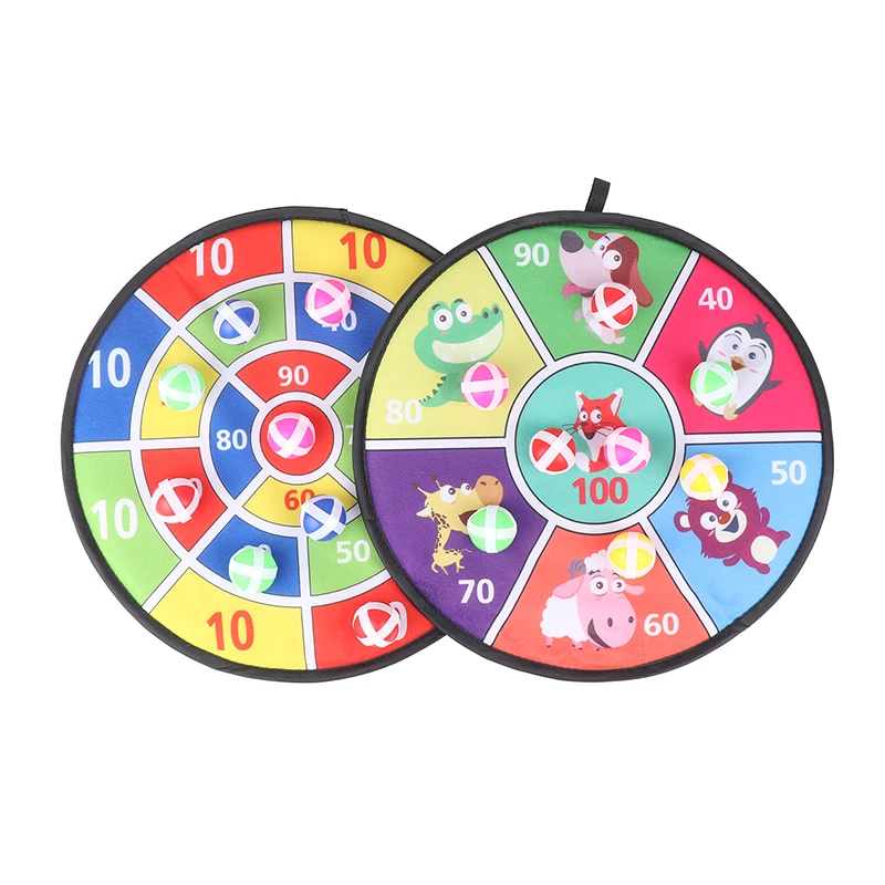 Kids Sticky Ball Toy Sticky Ball Indoor Dart Target Plate Outdoor Parent-Child Suction Cup Ball Family Outdoor Sports Games