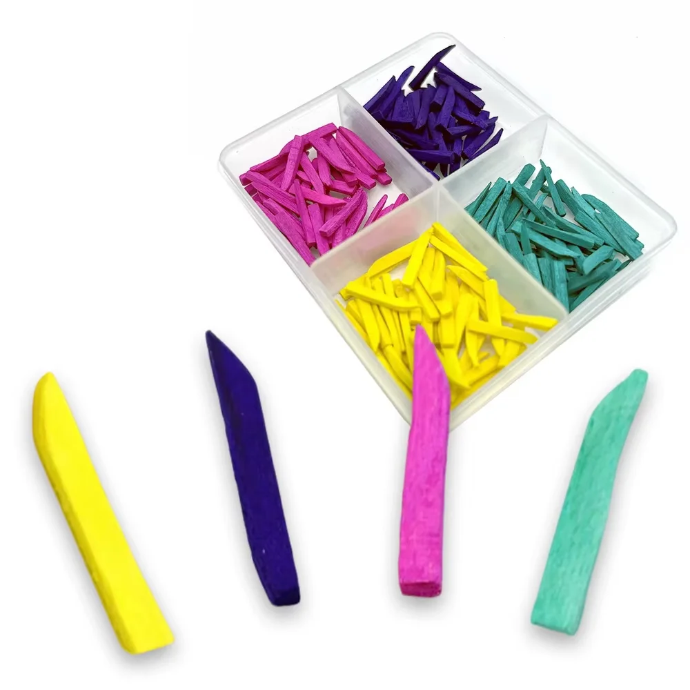

200 Pcs Dental Interdental Wood Wedges with Specially Treated Tips for Tooth Gap and Gum Protection