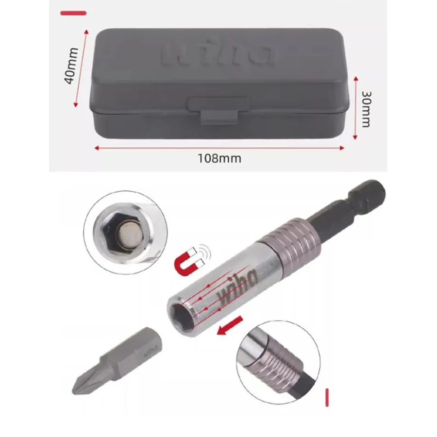WIHA 74984 32Pcs GoBox Multifunctional Drill Bit Set Mini Ratchet Screwdriver Precision Repair Tool