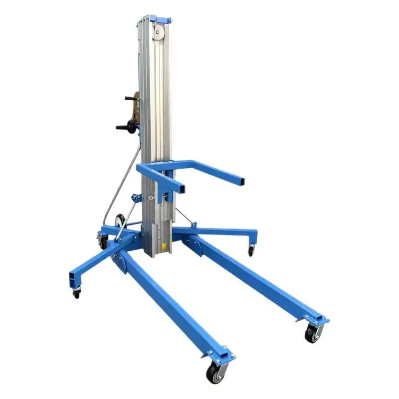 Hand-cranked Mobile aluminum alloy er aerial work platform
