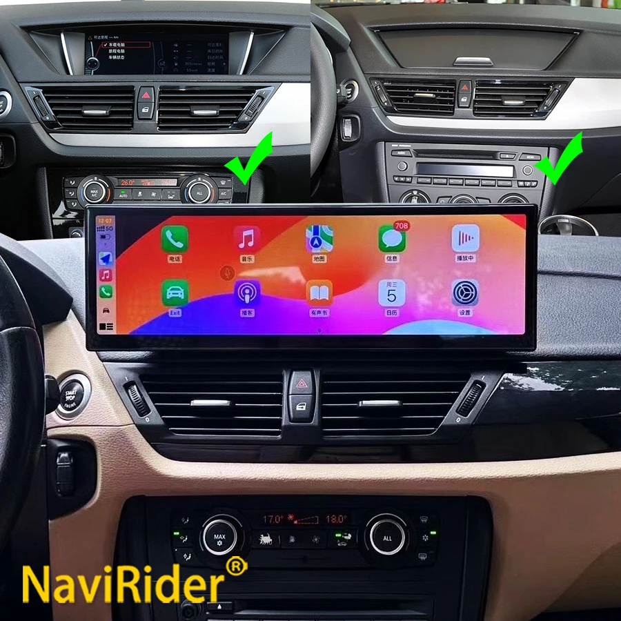 

RHD LHD Car Radio Stereo Android 14 14.9" For BMW X1 E84 2007-2013 CIC System GPS Navigation Multimedia Player Carplay Head Unit