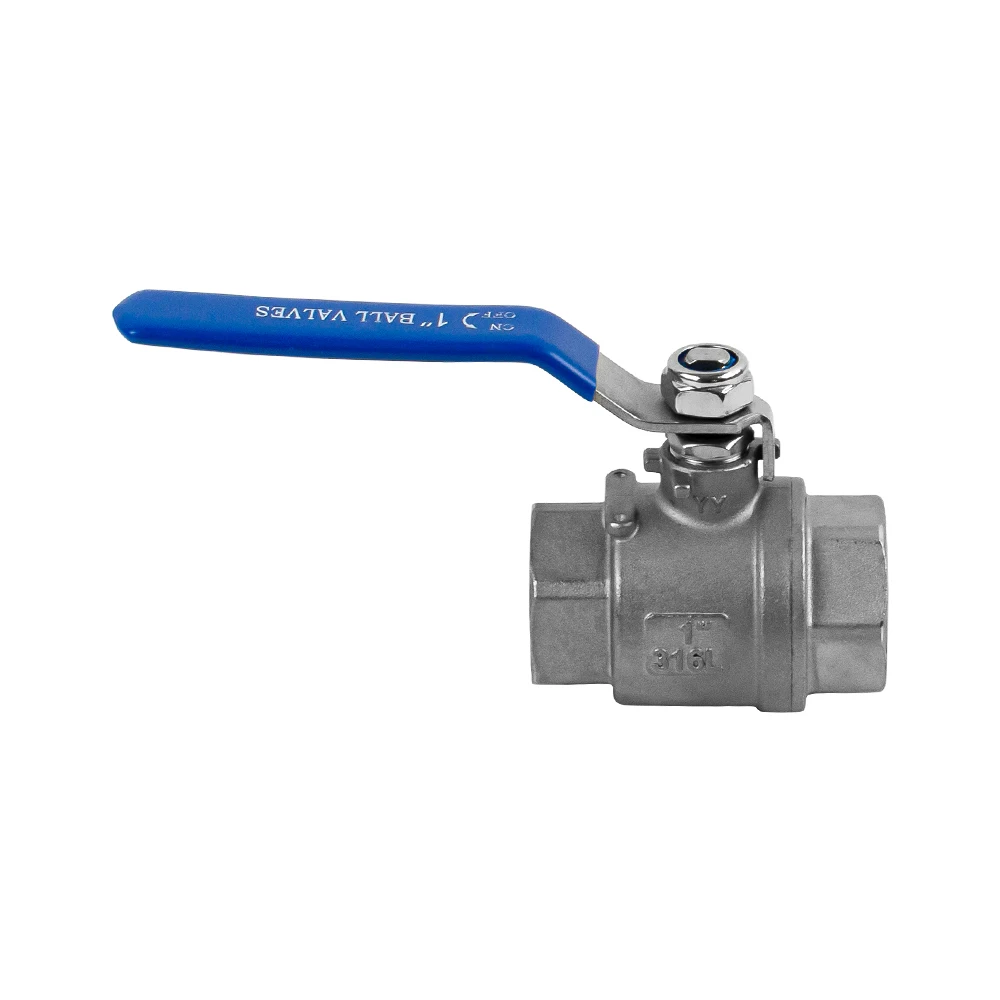 316L Stainless Steel Two-piece Ball Valve Full Bore Valve 3/4