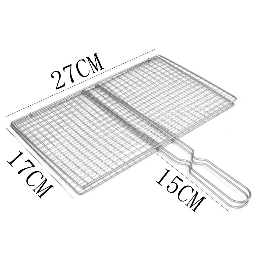 Barbecue Grilling Basket Grill BBQ Net Steak Meat Fish Net Siz Vegetable