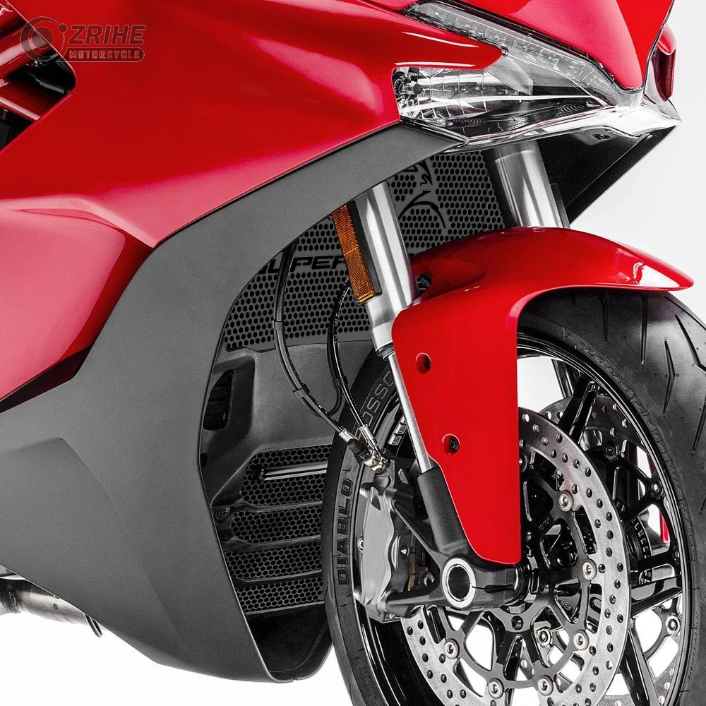 

SuperSport939 For Ducati Super Sport 939 S Motorcycles Radiator Guard Oil Cooler Guard Set 2017 2018 2019 2020 2021 Accessories