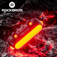 ROCKBROS Bicycle Rear Light Type-C Charging IPX6 Riding Bike Taillight LED  5 Modes Safety Warning Cycling Taillight Bike Light