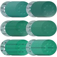 40 Uds 5 pulgadas 125MM 8 agujeros 60 a 2000 granos gancho y bucle película de poliéster papel de lija disco de lijado herramientas de pulido abrasivo